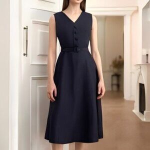 Dior Hepburn-style black dress
